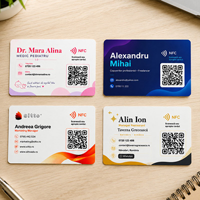 Card NFC personalizat, imprimat color